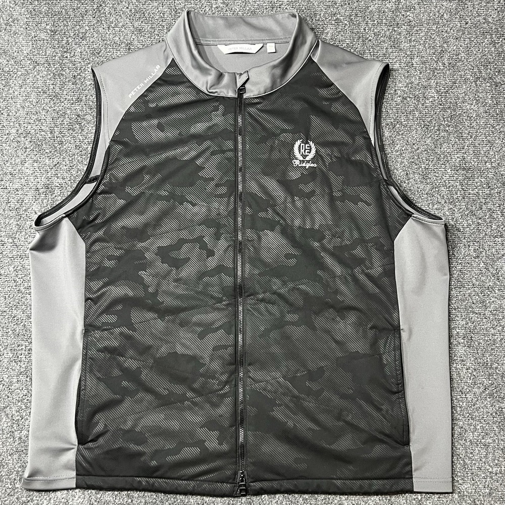 Peter Millar Hyperlight Fuse Hybrid Vest XXL Black Brushstroke Camo